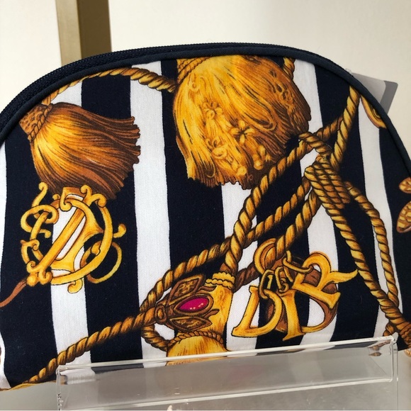 Dior Rare Vintage Logo Tassel Cosmetic Crossbody Bag - Picture 3 of 14